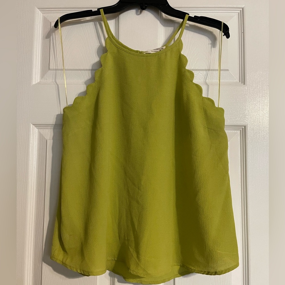 Medium green tank/ blouse